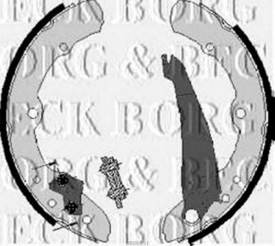 BORG & BECK bbs6051 -  Комплект тормозных колодок